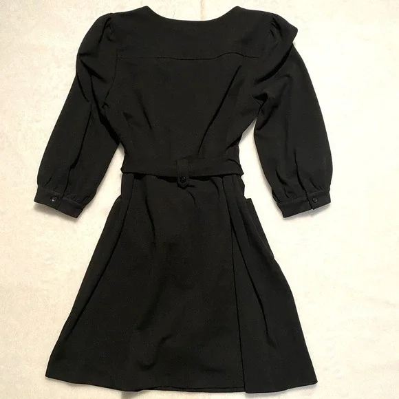 Simply Vera Wang Black Dress Mid-Sleeve Black Dress size Large - Picture 9 of 9